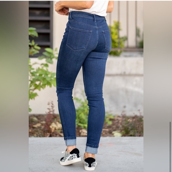 Women’s VERVET Plot Twist High Rise Ankle Skinny Jeans- Size 24 - Picture 2 of 8